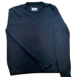 Maison Margiela Black Ribbed Knit Sweater